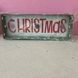 Festive Christmas Holiday Decor Sign